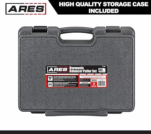 ARES 71000-43-Piece Harmonic Balancer Puller Set - Use with Harmonic Balancers, Steering Wheels, Crankshaft Pulleys and Gears - Works with Most Cars, Pickups, and SUVs - size: 43-Piece Harmonic Balancer Pull