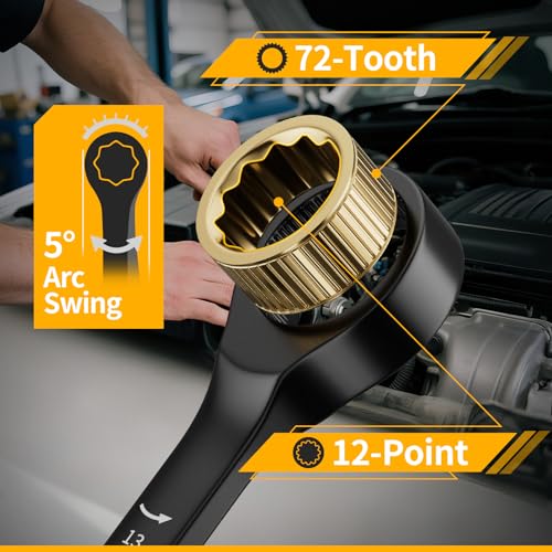 GRENPRO Ratcheting Wrench Set Metric And Standard, 9PC 8-19 mm 72Th Long Big Box Open End Ratchet Wrenches Organizer With Color Ring With Roll Up Pouch With 1 Gauge, Large Combination Wrench Tool Sets - style: 9PC Metric Ratchet Wrenches Set With Color Ri