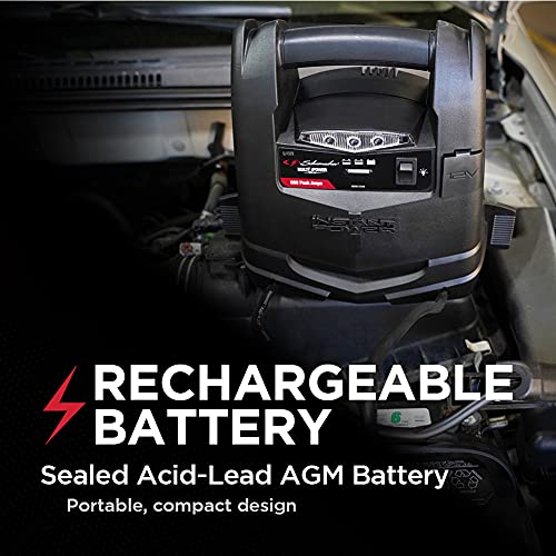 Schumacher Electric 600A Car Battery Jump Starter and Portable Power Station, 3-in-1 Solution, 12V DC Outlet, for 12V Power Sport, Automotive, and Marine Batteries, SJ1329 - style: 600 Peak Amps