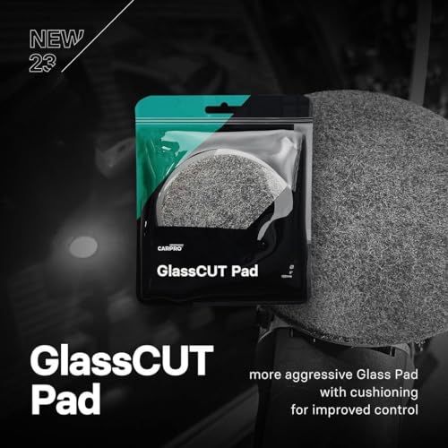 CARPRO GlassCUT Glass Polishing Pad - Polish Glass Scratches Etching, Remove Waterspots, Correct and Clean Damaged Windshield & Window Glass - Aggressive Rayon Heavy Pad - 3" (1 Pack) - size: 3 inch (Pack of 1)