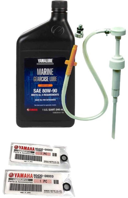 F75 F90 F115 Outboard Service Maintenance Kit, 10W-30 4M Oil Change Kit, Marine Gearcase Lube, Filters, Fits Yamaha 2006+ Models