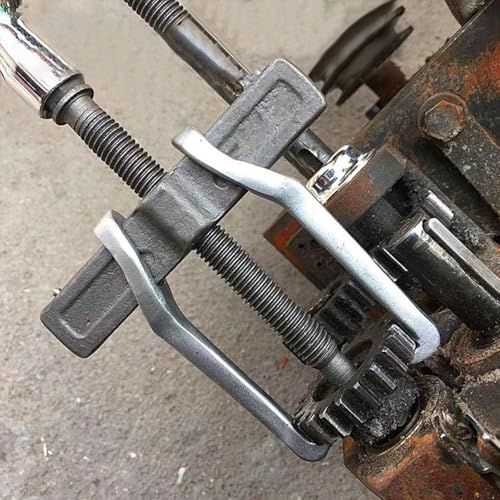 ChgImposs 4 Inch CR-V 2-Jaw Gear Puller, Adjustable Bearing Puller Gears, Reversible Removal Tool for External Internal Pulling, Single Hook Two Claws Puller Tool Separate Lifting Device