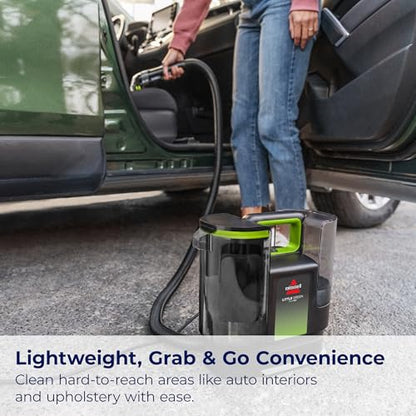 BISSELL Little Green Max Pet Portable Carpet Cleaner, 3860 | Self-Cleaning Tough Stain Tool & Pet Hair Removal Tool; car/auto detailing; deep upholstery cleaning - style: Little Green Max Pet