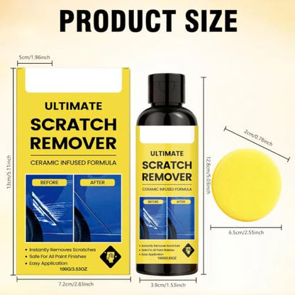 2Set Nanopolix Car Scratch Remover,Nanopolix Scratch Remover,Quick Fix Removal Paste for Deep Scratches,Car Scratchs Repair Paste Deep Scratch,All Paint Colors Polishing Kit (6*Nano-Cloth+2*Sponge)