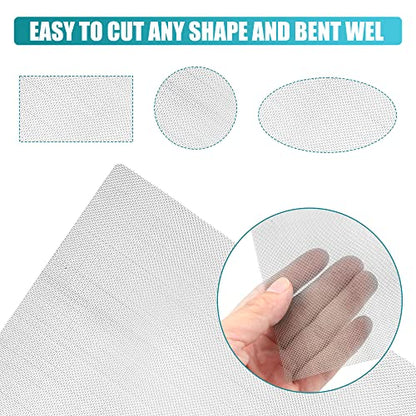 X AUTOHAUX 5PCS Welding Mesh Plastic Reinforcing Stainless Steel Wire Mesh Screen for Thermoplastic Repairs Plastic Welding Kit for Bumper Kayak Window Screen Mesh Fireplace Nets