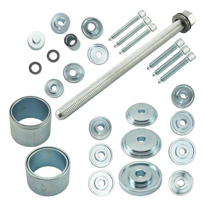 KAX 31-Piece Universal Wheel Bearing Press Kit – Front Wheel Drive Hub Bearing Tool Set for Removal, Installation & Service of FWD Bearings & Seals