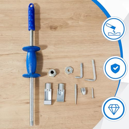Zonon 9 Piece 5 lb Sliding Hammer Dent Puller, Body Repair Tool Set, Used to Repair Hail Dents and Creases, Suitable for Metal Surfaces of Cars and Refrigerators