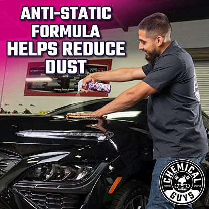 Chemical Guys, Synthetic Quick Detailer Spray, High Gloss & Slick, 16 oz | Spray-and-wipe detailer lifts dust, fingerprints and smudges while adding a streak-free synthetic-polymer gloss - size: 16 Fl Oz (Pack of 1)