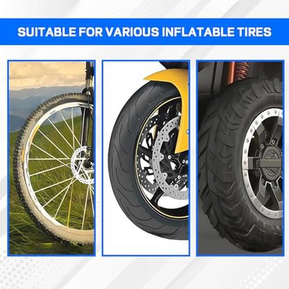 wuyaoyao 80PCS Tire Patch Kit, Dia. 2.24" (57mm) Tubeless Patches | Round Natural Rubber Tyre Patches for Fast Repair, Heavy Duty Cold Patch for Car Truck Motorcycle Bike Inner Tires - size: 57mm-80PCS