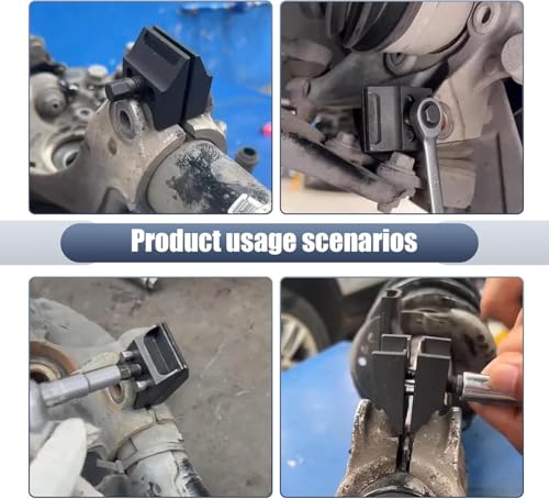 Automotive Suspension Strut Separator Tool Kit, Including a pry bar Wrench Adapter and Gloves, Compatible with V olkswagen, A UDI, B MW, F ord, P eugeot, C itroën