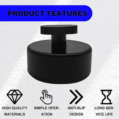 4Pcs Jack Pad Jacking Lift Pad Compatible with Chevrolet Corvette C5 C6 C7, Rubber Lift Point Adapter Jack Pucks Vehicles Accessories-Durable Rubber Jacking Lift Puck Set - Jack Pad Kit