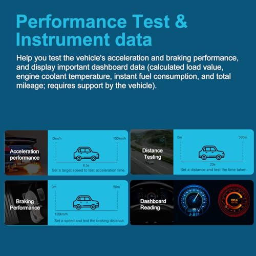 Veepeak Car OBD2 Scanner Diagnostic Tool, Check Engine Light Code Reader | Read & clear engine codes with 40,000+ DTC definitions, live data, 12V battery voltage, phone report print & carrying case