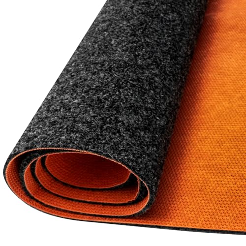 Oil Spill Mat, 64 x 32 Inch Garage Floor Mat Heavy Duty Absorbent Oil Pad for Under Car with Rubber Backing Protects for All Types of Spills - color: Orange