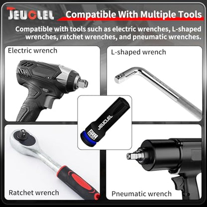 RT17 Spline Bit Socket, 1/2" Drive Spline Hex 6 Point Impact Socket | 3-Inch, Cr-Mo Steel, Lengthen Screwdriver Adapter for Electric Ratchet Wrenches, Fastening Screws, Socket Wrench, Head Drill - size: RT17