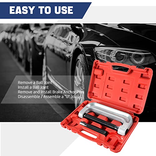 DASBET Large Ball Joint Press | Extended C-Frame Press for U-Joints Removes Ball Joints | Works with Most Toyota, Chevrolet, Dodge Ram, and Ford Pick-Up Trucks