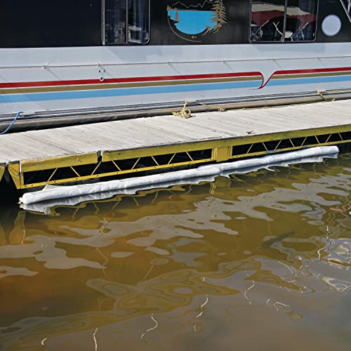 PIG Oil Boom - Oil-Only Absorbent Boom - 2 Pack - 5" x 20' Boom - Absorbs up to 12 gallons per Boom - BOM408 - size: 5" x 20'