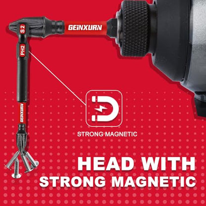 Geinxurn Impact Tough #2 Phillips 3 in. Insert Driver Bits,30Pack Bulk PH2 Screwdriver Bits Set - size: 3"-PH2-30PCS