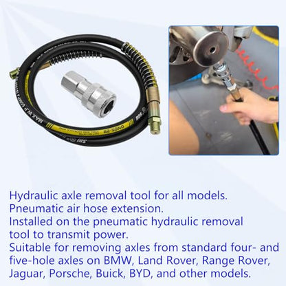 20 Ton Hydraulic Puller Set Half Shaft Removal Tool Wheel HUB Axle Puller Compatible with Land Rover Jaguar BMW VW Porsche Chrysler Buick Volvo Cadillac, etc.