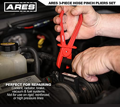 ARES 78000 3-Pc Hose Pinch Pliers Set, 6/7/10-Inch, Nylon | Lightweight and durable nylon design