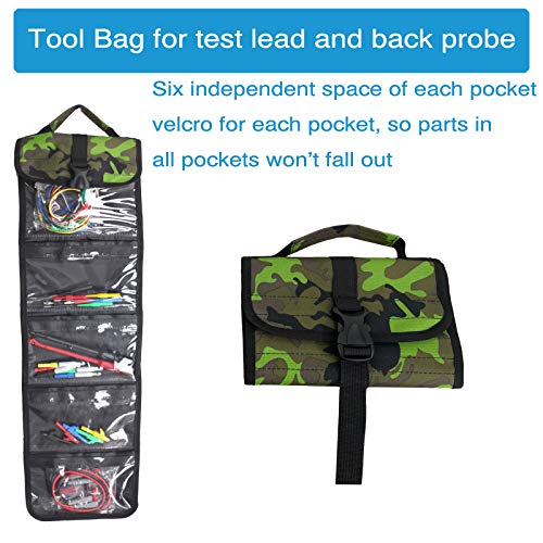 40-in-1 Multimeter Back Probe Test Lead and Test Probe Kit for Electronic Specialties Automotive| Wire Piercing Probe with Screw Thread | Multi-Type Back Probe Set | Alligator Clips