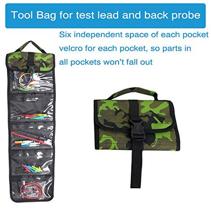 40-in-1 Multimeter Back Probe Test Lead and Test Probe Kit for Electronic Specialties Automotive| Wire Piercing Probe with Screw Thread | Multi-Type Back Probe Set | Alligator Clips
