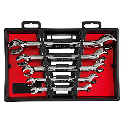 CRAFTSMAN Flare Nut Wrench Set, SAE, 5 Piece (CMMT99334) - size: 5 Piece, style: SAE