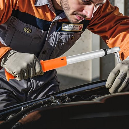 VEVOR Digital Torque Wrench 3/8 1/2 Inch Drive, 0-44.25FT.LB(0-60Nm)/0-162.26FT.LB(0-220Nm) ±2% Accuracy, Electronic Torque Wrench with Preset Mode,Vibration,Buzzer,LED Notification,5Units of Measure - size: 0-44.25FT.LB, 0-162.26FT.LB, style: 3/8 1/2-Inc