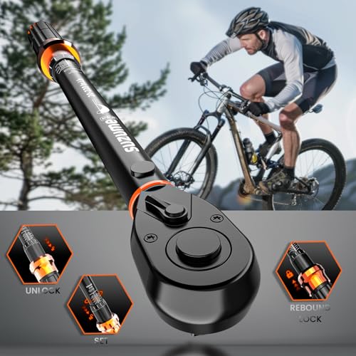 1/4-Inch Bike Torque Wrench 32PCS (20-220 in.lb/2.3-24.9 N.m) Reversible Head Dual-Scales 1/4 Torque Wrench 72 Tooth ±3% High Accuracy Click Torque Wrench Set For MTB Bicycle Maintenance - size: 32 PCS