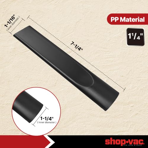 Shop Vac 1-1/4" Crevice Tool with 2 Extension Wands - size: 1-1/4inch