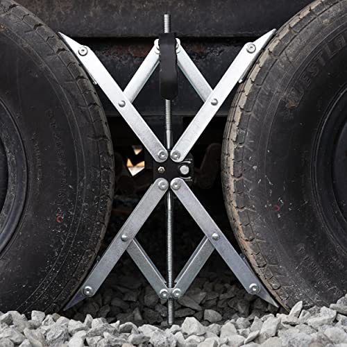 Wheel Chock X-Shaped Stabilizer (Allow Drill Adjust) Dual Axel RV Travel Trailer Camper Tire While Camping (XL-2 Pack) - size: XL-2 Pack