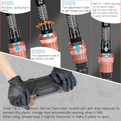 Torque Wrench 1/4-Inch Drive Dual Range Scales 20-240 In.lb/2.3-27.1Nm | ±3% Precision, 72 tooth Dual-direction Torque Wrenches for MTB, E-Bike, Moto Maintenance - size: 【1/4-Inch DR.20-240 IN.LB】