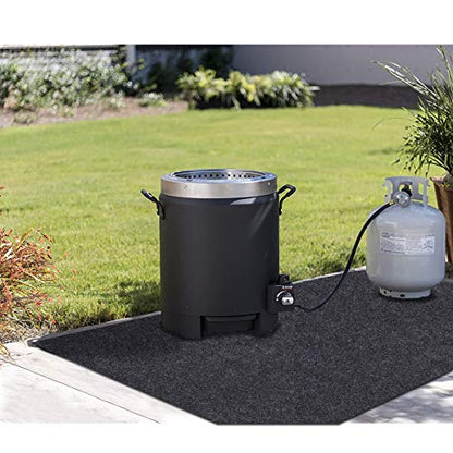 Turkey Fryer Mat,for Floor Surface/Absorbent mat Lightweight Washable Floor Mat to Protect Decks and Patios from Grease Splatter,Against Damage and Oil Stains or Grease Spills，Back Non-Slip (36”×30“) - size: 36”×30“