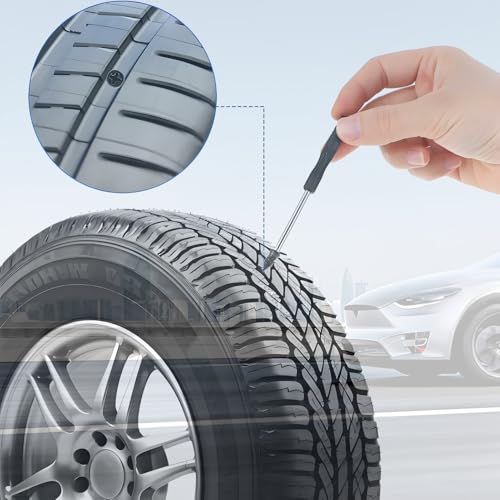 PINKJOY 100 Pcs Tire Repair Nails Self-Tapping Screw Rubber Screw Tool Self-Service Tire Repair NAI for Car Motorcycle Truck - size: 100PCS