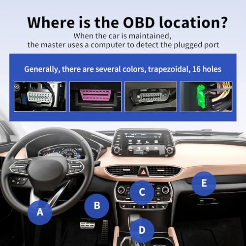 OBD2 Scanner and Battery Tester 2-in-1,Read and Clear Error Codes | Live Data, Freeze Frame,Car Code Reader and Engine Fault Diagnostic Tool for 1996+ OBDII Protocol Cars，red