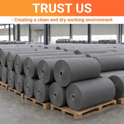 Oil Absorbent Mat Roll, 30" x 200 ft Heavyweight Spill Sorbent Pads | Absorbs up to 42.5 Gallons per Roll, Extended Roll for Industrial Shop, Garage Leaks & Drips, MAT411