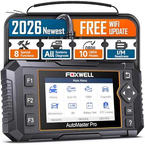 2026 FOXWELL NT624 Elite OBD2 Scanner, All-System 8 Resets Code Reader | Upgraded from NT604/NT614, ABS Bleeding, EPB, Oil, BMS, SAS, Throttle, Injector & DPF Scan Tool, Auto VIN,for DIY Mechanics