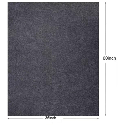 Thickened Oil Spill Pads 36 X 60 inches (Approximately 91.4 X 152.4 cm), Under car Garage Floor mat, Waterproof Backing Absorbent mat to Protect the Floor, Durable, Reusable, Black