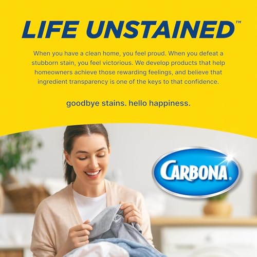 Carbona Oxy-Powered Carpet Cleaner with Built-In Brush, Foaming Spot & Stain Remover for Rugs, Upholstery & High-Traffic Areas, No-Rinse Formula, 13 Ounce (Pack of 3) - size: 13 Fl Oz (Pack of 3)