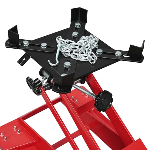 Adjustable Transmission Jack 1/2 Ton (1100 LBS) Capacity | 7.68"-24.8"Low Profile Transmission Lift Floor Jacks with 360°Swivel Casters,Heavy Duty Jack for Automotive Garage Repair