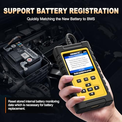 OBD2 Scanner Diagnostic Tool for GMC Buick Chevrolet Cadillac | OM507 Full Systems Scanner with Reset Services, Full OBDII Functions Read&Erase Fault Codes, No Subscriptions Lifetime Update