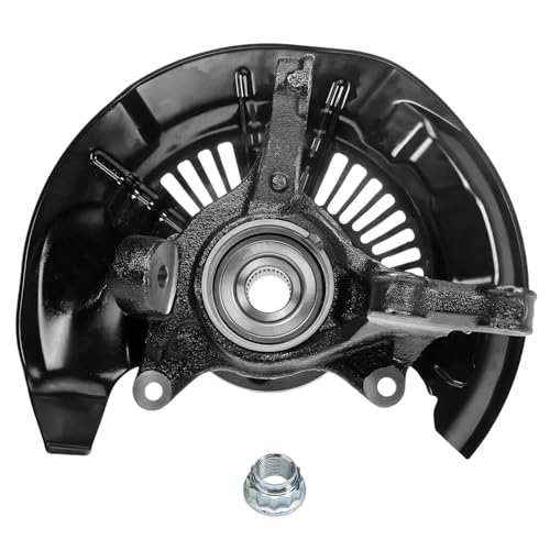 Detroit Axle - Front Wheel Bearing Hubs Brake Calipers for Lexus RX350 | Lexus RX450h Toyota Highlander, Steering Knuckles & Wheel Hub Bearings Disc Brake Calipers w/Brackets Replacement - size: 4BU50496/Kit