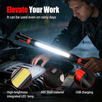 Magnetic Work Light, 2026 New Under Hood Work Home Light LED Portable Magnetic Light Bar, Underhood Worklight for Car, Repairing, Garage (3pcs) - style: 3pcs