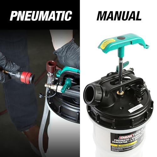 OEMTOOLS Pneumatic/Manual Fluid Extractor, 6L Oil Extractor Pump, 5ft Hose - size: 6.0 Liter