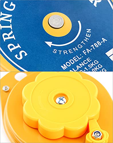 QWORK Spring Balancer, 3.3lbs - 6.6lbs Bearing Retractable Tool Fixture Holder for Assembly-line (Pack of 5) - size: 1.5-3kg (Pack of 5)
