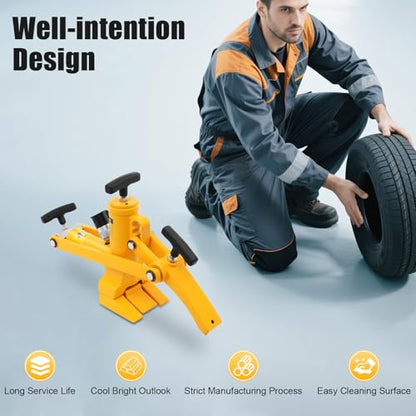 Hydraulic Tire Bead Breaker 10000PSI Pneumatic Tire Tool 10-Ton Separation Force Heavy-Duty Steel Tire Change Repair Bead Breaker Tool for Farm Tractors Buses Lawn Mowers ATV
