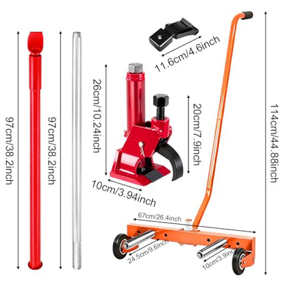 Manual Tire Bead Breaker and Tire Bead Breaker Slide Hammer and Tire Dolly for Tire Changing Tool Tire Changer Kit - style: Tire Bead Breaker+Bar+Dolly