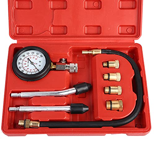 Generic Gasoline Engine Compression Tester Durable Automotive Test Kit with Complete Joint Specifications for Motorcycles and Cars Material