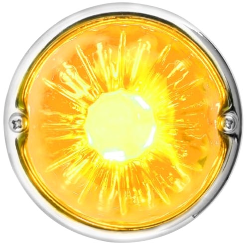 GG Grand General 92431 Stainless Steel Light Amber Watermelon Glass Lens Kit for #1156, Bulb not Included - color: Light Amber, style: 1156 Bulb Base