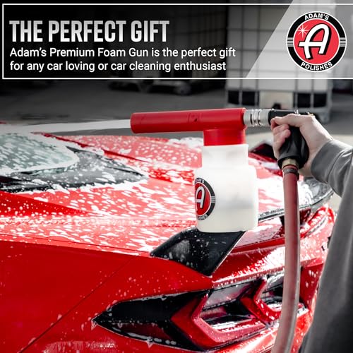 Adam's Polishes Foam Gun Car Wash Sprayer - Connects to Garden Hose for Car Washing, No Pressure Washer Required, Use Snow Foam Blaster with Car Soap, Shampoo or Detergent - style: Premium Foam Gun