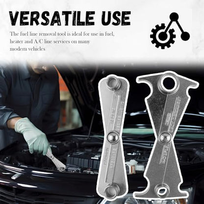 2PCS Scissor Fuel Line Disconnect Tool Set,4-in-1 & 2-in-1 Fuel Filter Removal Tool for Quick Removal 3/4" 5/8" 1/2" 3/8" and 5/16" Fuels Lines,Multi-Function Fuels Line Removals Tools